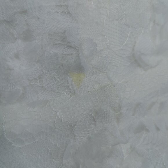 Xscape Lace Dress 4 White Midi Bridal Sleeveless - Picture 9 of 12